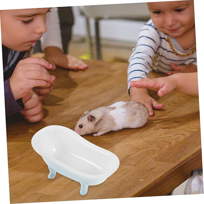 balacoo Hamster Bathtub Ceramic Bathing for Hamsters Guinea Pigs Chinchilla Dust Bath Tub
