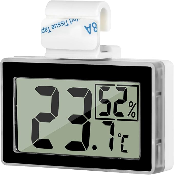 Digital Reptile Thermometer for Tank, Temperature and Humidity Monitor with Probe, Terrarium Thermometer Hygrometer for Gecko, Crested Gecko, Snake, Bearded Dragon Tank Accessories