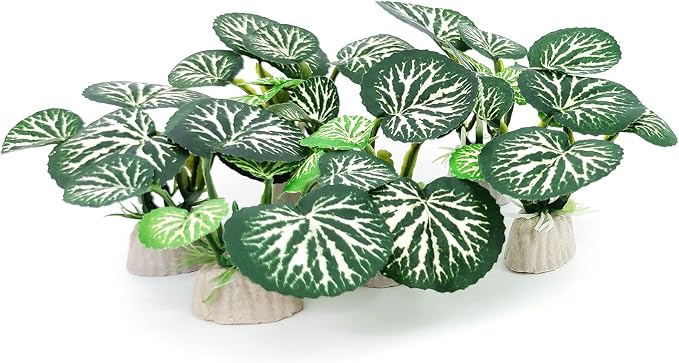 6PCS Aquarium Plants Fish Tank Decorations Betta Silk Plastic Plants for Aquarium Decor