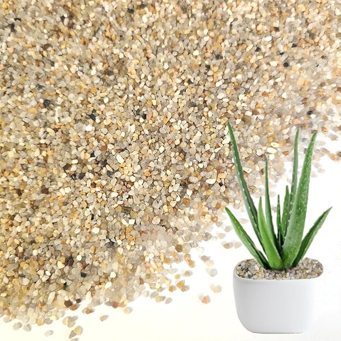 Coarse Silica Sand, Natural Vase Filler for Crafts & Terrariums, 2 LB | 1-2mm,Beach Theme,Home Decoration Centerpieces,Succulent Catcus Plants Soil Cover,Garden Landscape,Aquarium Fish Tank Decor