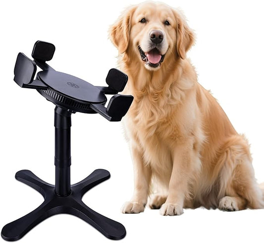 Elevated Adjustable Dog Bowl Feeding Stand, 3 Heights and Tiled Ajudst, Compatible with Moost Feeding Bowls, Great for Medium Large Dogs(1 Pack-C)