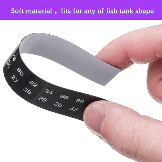Zonon 12 Pcs Stick on Thermometer Strips Horizontal Thermometer Stickers Digital Temperature Display for Fermenting, Brewing, Wine, Beer, 64-93 Fahrenheit/ 18-34 Centigrade