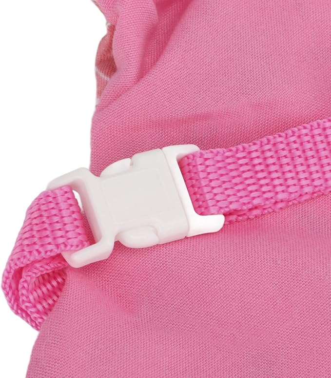 Rabbits Harness Leash Cute Breathable Pet Chest Traction Rope Set for Guinea Pigs Hedgehogs Soft Cotton Cloth Nylon Webbing Stylish Outfit (S)