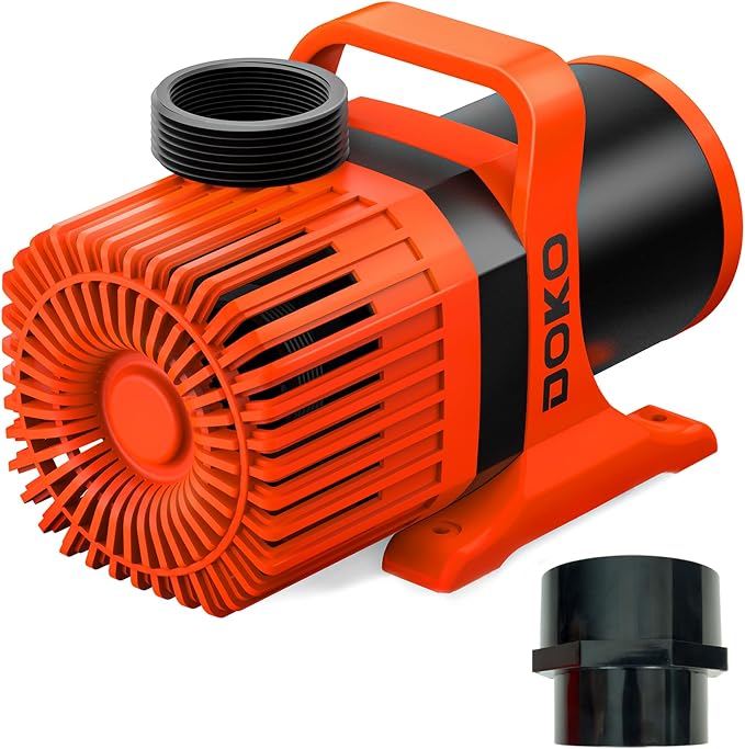 DOKO 10000GPH Submersible Water Pump, 1000W High Flow Pond Pump with 33 FT Lift Height and 30FT Power Cord, Ultra Quiet Fountain Pump for Large Ponds, Large Aquariums, Waterfalls, Water Fountains
