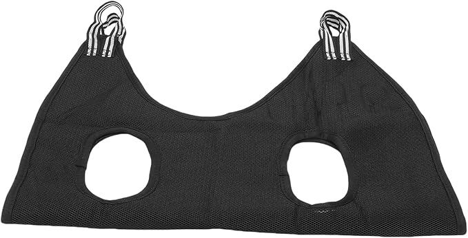 Cat Grooming Hammock, Secure Restraint Comfortable Breathable Fabric Pet Grooming Hammock, Dog Sling with Hook and Loop Straps for Cats Salon (M)
