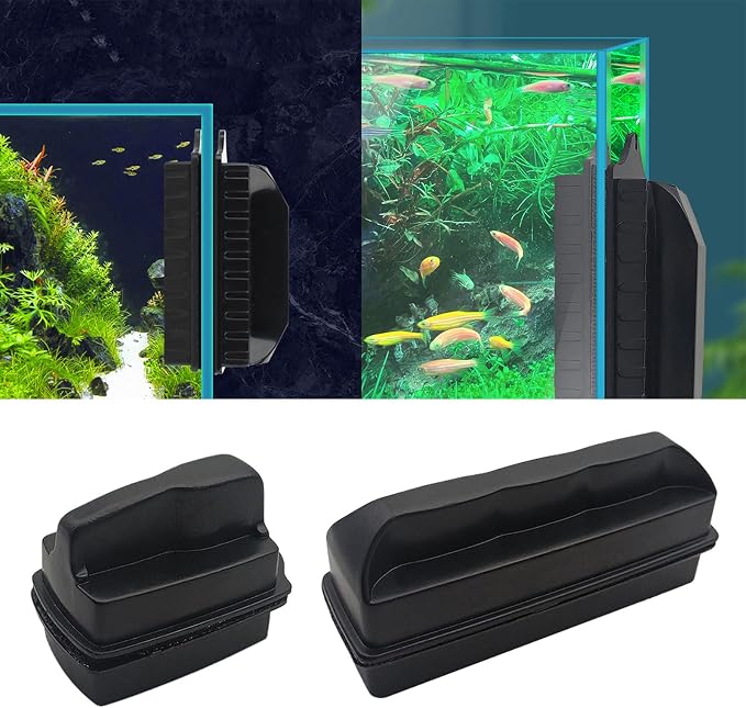 HUANGANG Fish Tanks Algae Magnetic Cleaner Tool Brush Cleaner Brush Algae Scraper Tool Brush Scrapers Brush