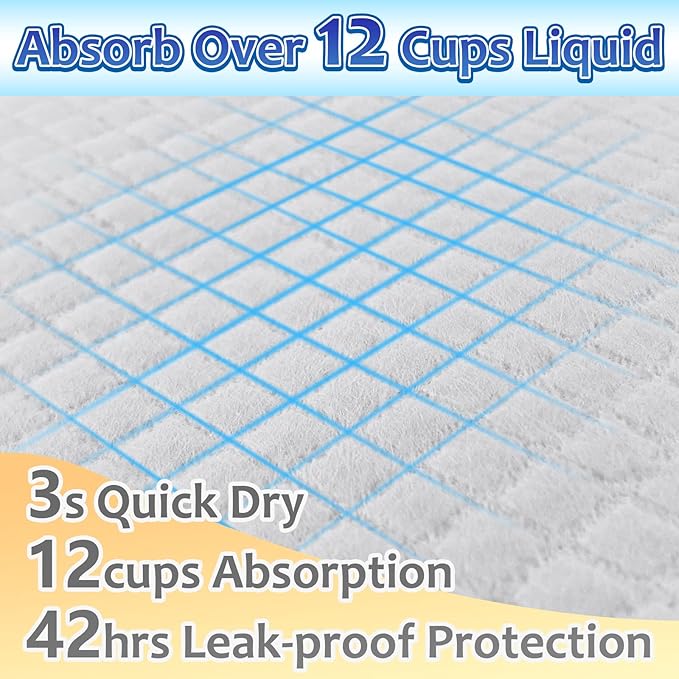 Dogcator Puppy Pads Extra Large 30"x36", 40 Count Thicken XLarge Puppy Pee Pads for Dogs Super Absorbent, Leak-Proof Disposable Pet Training Pad, Potty Piddle Mats for Puppies, Cats, Doggies, Blue