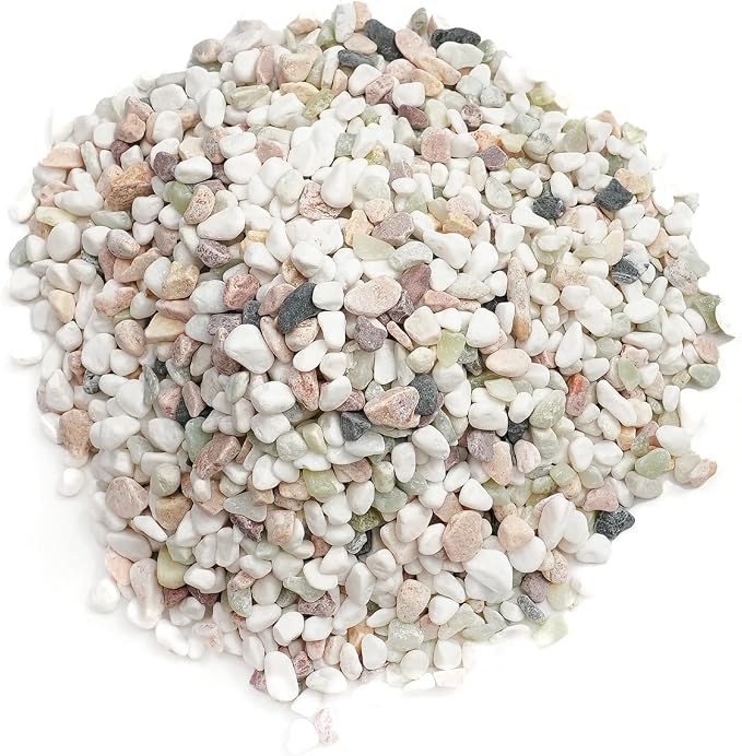 36 LBS Natural Gravel for Fish Tank, StoneCreek Betta Fish Aquarium Gravel, Vase Filler, River Rocks, Fish Tank Decorations, Perfect for Aquarium Decor, Fish Tank, Indoor Plant, Mixed Color