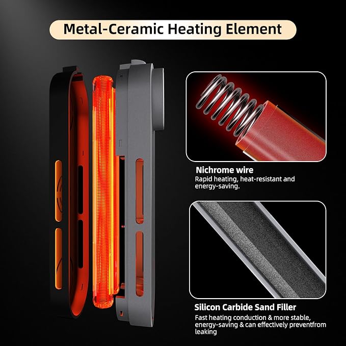 50W Mini Aquarium Heater, Digital Fish Tank Heater | 5-10 Gal, External Controller, Explosion-Proof, Dry-Run Protection, Betta & Turtle