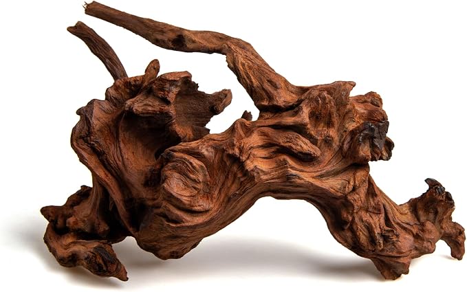 emours Aquarium Driftwood (8–12 in) 2 Pieces Natural Mopani Branches Assorted Size