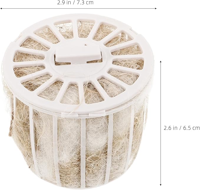 balacoo Bird Nesting Material with Basket Natural Jute and Cotton Bedding for Small Birds Parakeets Canaries Cockatiels Soft Comfortable Nesting Supplies for Garden and Home