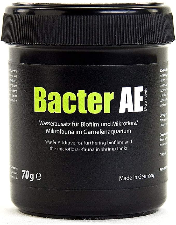GlasGarten Bacter AE Shrimp (70g) | Nutrients for Live Freshwater Shrimp Food/Aquarium Water (Neocaridina, Amano, Red Cherry, Rili)