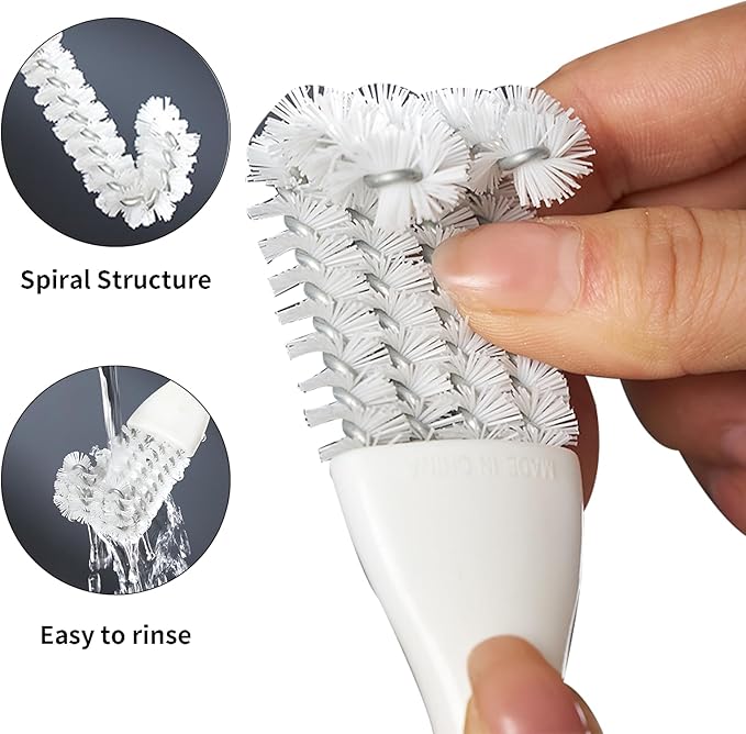 Bird Cage Cleaner with Long Handle & Shovel – Hard Bristles Easy Bird Droppings Removal Brush for Parrot & Pet Cages & Bird Perch – Durable Bird Cage Cleaning Tool & Accessory (1)