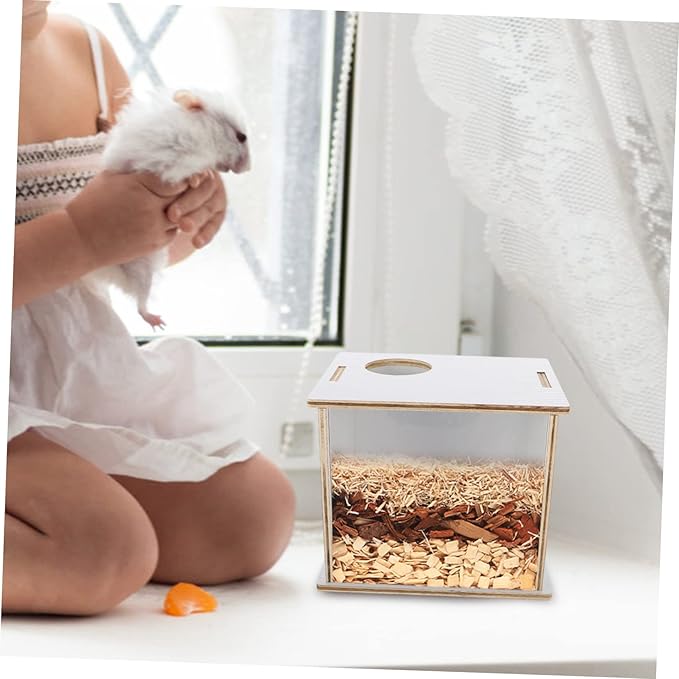 YARNOW Urinary Tray Bathing Tray Pet Bathtub for Sand Bath Chinchilla Dust Bath Container Hamster Water Multi-Functional