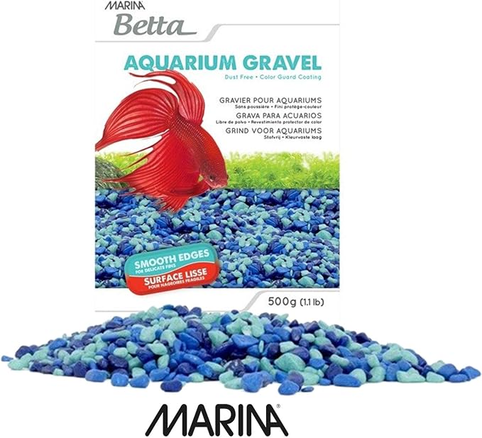Marina Decorative Gravel, 1 lb, Blue, 12389 (Pack of 2)