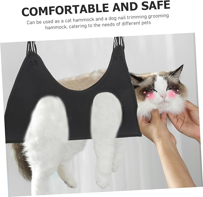 UPKOCH Pet Grooming Hammock for Cats and Dogs Sling for Nail Trimming and Grooming Space-Saving Design Fits Pets Decor Style