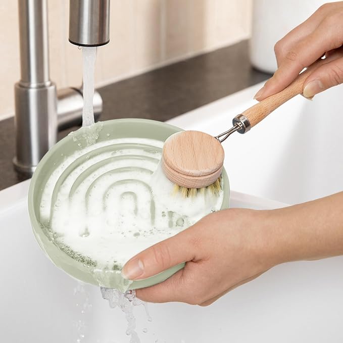 Should We Go? Slow Feeder for Dogs & Puppies, The Slowdown Bowl Silicone Slow Eating, Modern Lick Mat Design, Reduces Gulping, Fits 2 Cups, 7.5” Across x 1.5” Tall, Mealtime Challenge, Medium-Sage