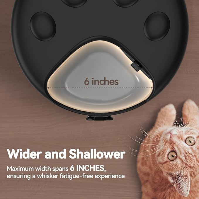 Automatic Cat Feeder Wet Food,Cordless Wet Pet Food Dispenser with 4 Ice Packs,4 Meals Per Day Fresh Food Refrigerated Container,Programmable Timed Battery Operated Auto Feeder for Kitten(Black)