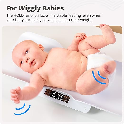 Greater Goods Medical-Grade Baby Scale – FDA Class I Device, Digital Infant & Toddler Scale, 0.1 oz Precision Sensor, 2.3–66 lb Range, Consistent Readings for Wiggly Babies, Skin Contact Tested