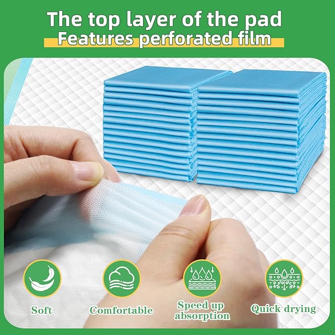 DEEP DEAR Dog Pads Extra Large 30"x36", 30-Count XXL Puppy Pads, Super Absorbent Pee Pads for Dogs, Disposable Bed Pads for Doggies, Puppies, Thicker X-Large Incontinence Pads for Dogs, Cats, Rabbits