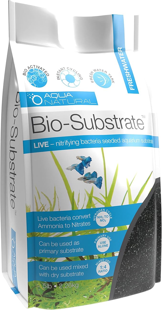 Aqua Natural Bio Substrate and Dry Substrate Kit, Diamond Black | BIOKIT004, For New and Existing Aquariums