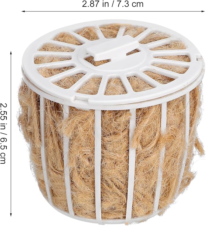 Abaodam Cotton and Jute Bird Nest Material for Small Birds Parakeets Canaries Finches Comfortable Reusable Nesting Pad for Birdhouses and Habitat Decoration
