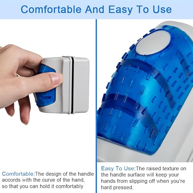 DaToo Aquarium Cleaner Fish Tank Glass Cleaner Algae Scraper Magnetic Scrubber Algae Clean Brush, 2 Pcs, 1 Yr Warranty