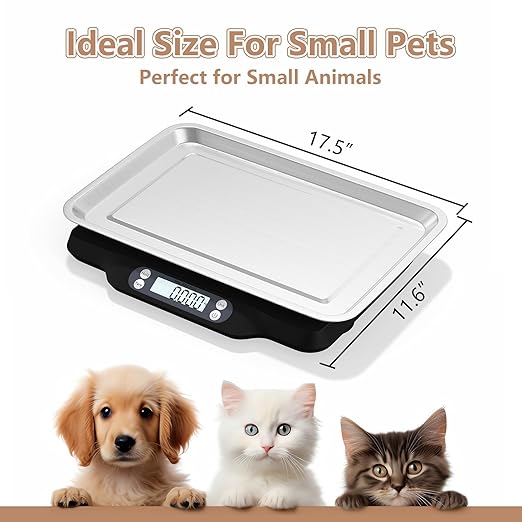 Helsevesen Digital Little Animal Precision Scale(30kg/2g; 66lb/0.1oz), Kitchen Scale, Postal Scale, Compact Bench Scale, Digital Wet Diaper/Organ Scale