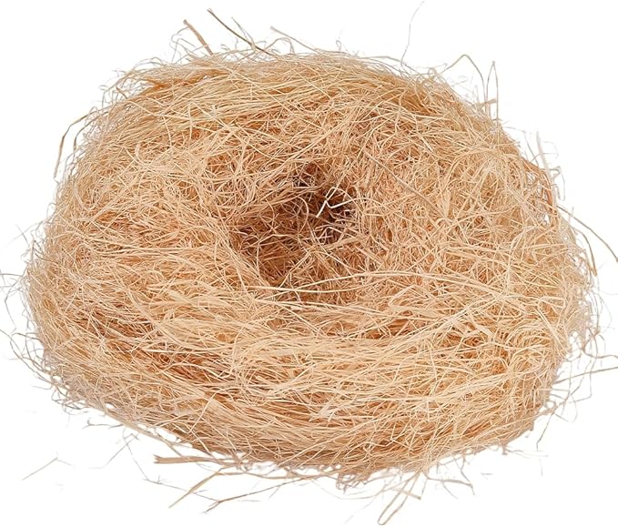 CREATCABIN 30G Natural Raffia Grass Bird Nesting Grass Easter Basket Gift Box Vase Filling Decoration Canary Finch Box Fillers for Birds Pets Nest Cages Budgie Hummingbird Parakeet Gift Packing