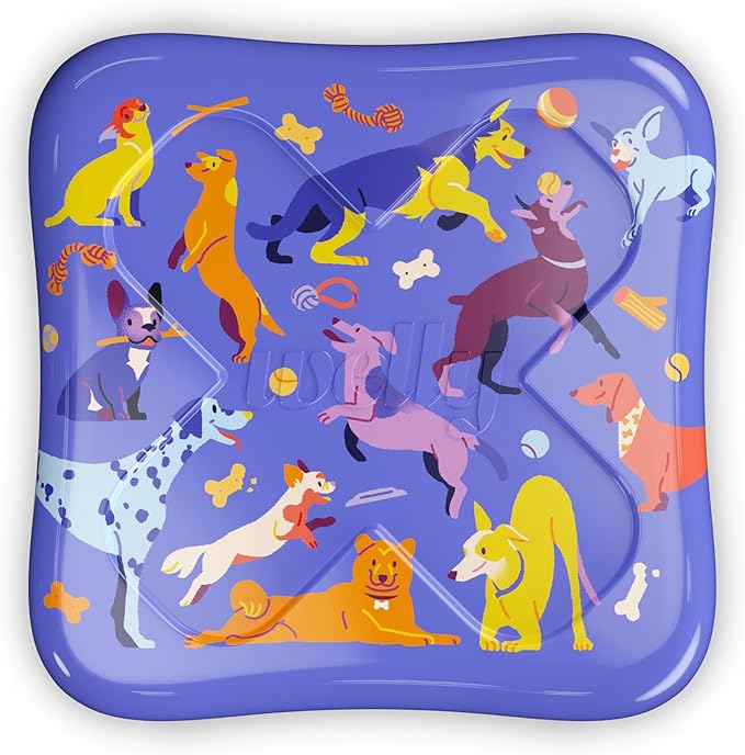 Welly Bandages | Adhesive Flexible Fabric Bravery Badges | Assorted Shapes for Minor Cuts, Scrapes, and Wounds | Colorful and Fun First Aid Tin | Dogs Patterns - 48 Count
