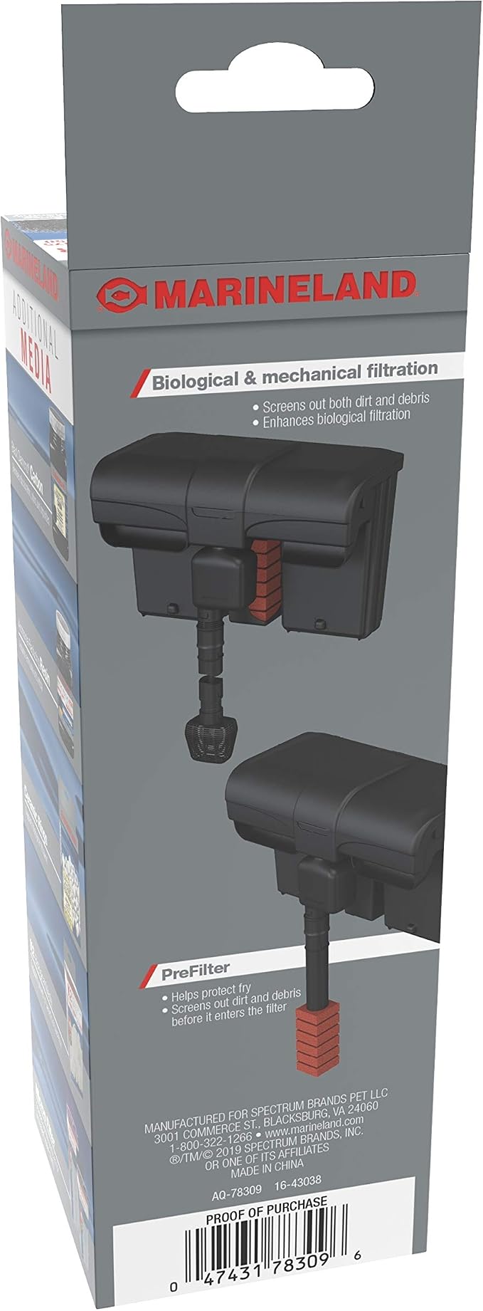MarineLand ML EMP 450/PGUIN 375 Foam Filter 12/1 CT, (Model: AQ-78309)
