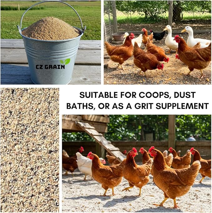 Chicken Sand – 20 lb Resealable Bag – Natural Fresh Water Sand for Coops and Dust Baths – Helps Maintain a Dry, Clean Environment and Supports Digestion