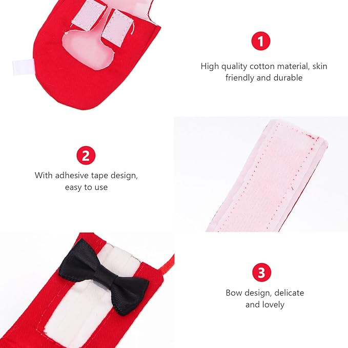 BESTonZON Parrot Diaper Bird Flight Suit Creative Pet Bird Diaper Clothing Small Size Red Pet Supply