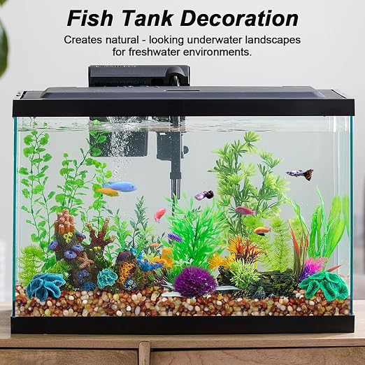 Decorative River Pebbles for Vase Fillers Aquarium Potted Plant Landscaping | Ornamental Gravel Stones, Natural DIY Rocks for Resin Art, Home Garden & Fish Tank Decoration (Three Colors,10 Pounds)