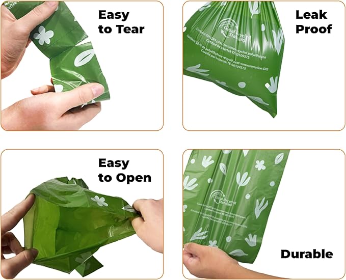 Best Pet Supplies Dog Poop Bags for Waste Refuse Cleanup, Doggy Roll Replacements for Outdoor Puppy Walking and Travel, Leak Proof and Tear Resistant, Thick Plastic - Assorted (Scented), 150 Bags