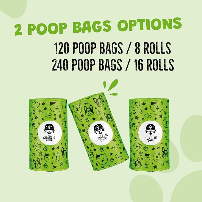 Certified Compostable Dog Poop Bags – ASTM D6400 Plant-Based Cornstarch Biodegradable Pet Waste Bags, Extra Thick Leak-Proof, Fits Standard Dispensers (240)