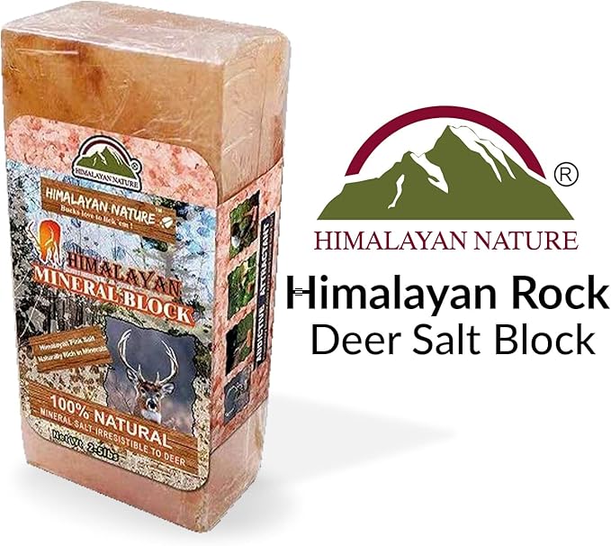 Licking Salt for Deer Block - Animal Licking Mineral Salt Block, Natural Feed Salt Rock for Horse, Deer & Animal, 10 Pound, 2 Counts