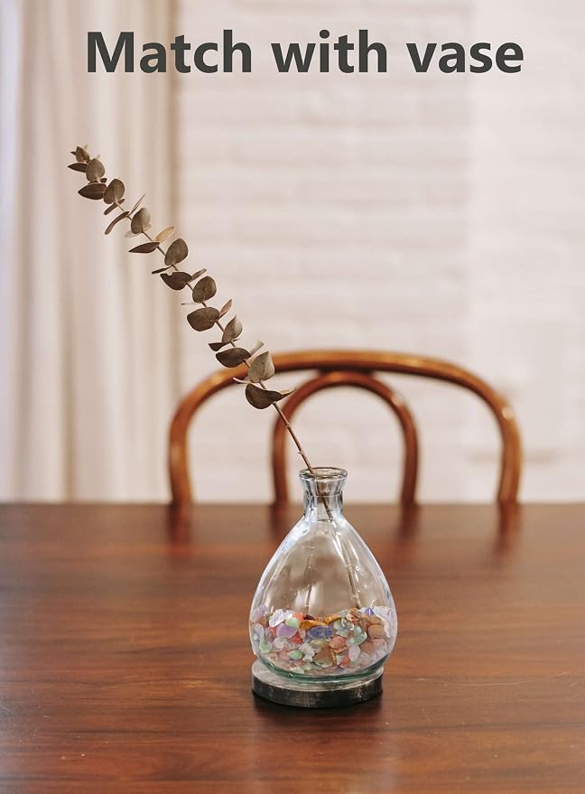 LAIDANLA Decorative Tumbled Gravel Chakra Colorful Crystals Chip Polished Bulk Natural Gem Aquarium Gravel Rocks Pebbles Fish Tank Gravel Vase Filler Succulents Terrarium Supplies 100g