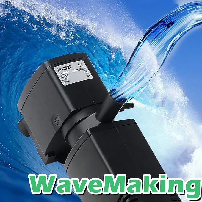 Fish Tank Filter for 15-40 Gallon Tank Crystal Clear Powerful Internal Aquarium Filters Submersible Pump& Filter System Turtle Tank Accessories