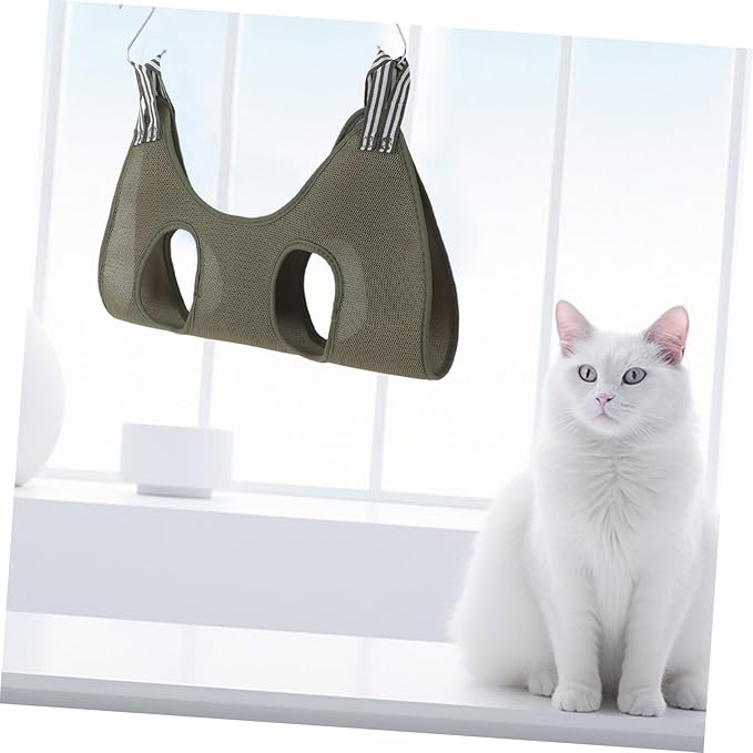 HANABASS Grooming Sling Space Saving Pet Hammock for Nail Clipping Multi-Functional Grooming for Cats and for Home Use