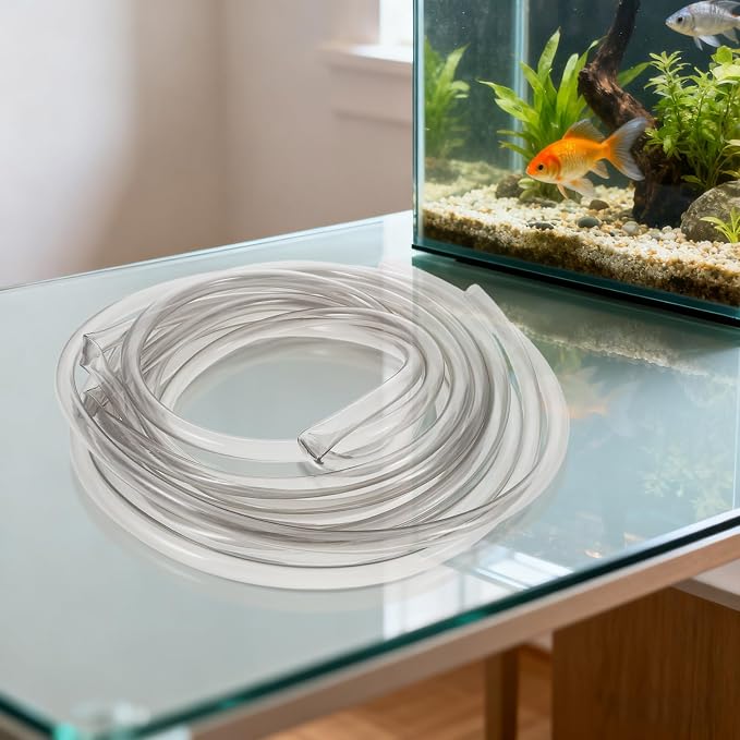 Fish Tank Vacuum Cleaner and Water Change Kit with Clamp 5m PVC Siphon Hose for Gravel Cleaning and Efficient Water Transfer in Freshwater and Saltwater Betta Tanks