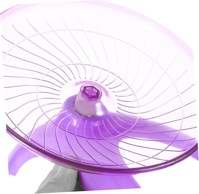 BESPORTBLE Silent Flying Saucer Hamster Wheel Large Exercise Wheel for Hedgehogs Chinchillas and Guinea Pigs Quiet Spinner for Hamster Play 12-Inch Diameter