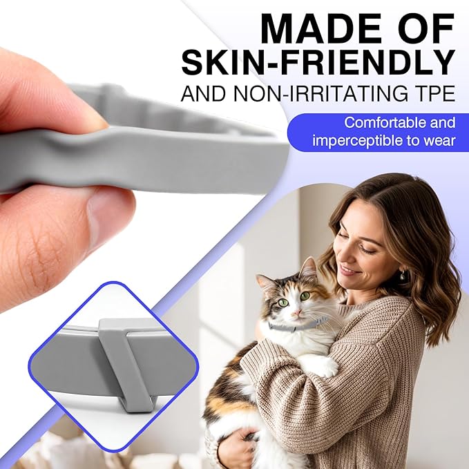 Tcllka Calming Collar for Cats 8 PK Cat Stress and Anxiety Relief Pheromone Calming Collar for Cats Anti Aggression for Cats Cat Calming Collars