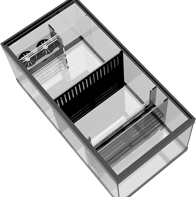 Adjustable Sump Baffle Kit - Refugium Kit for 40 Gallon Breeder Tank - Reef Aquarium - Saltwater Aquarium Filter System- Protein Skimmer Sump