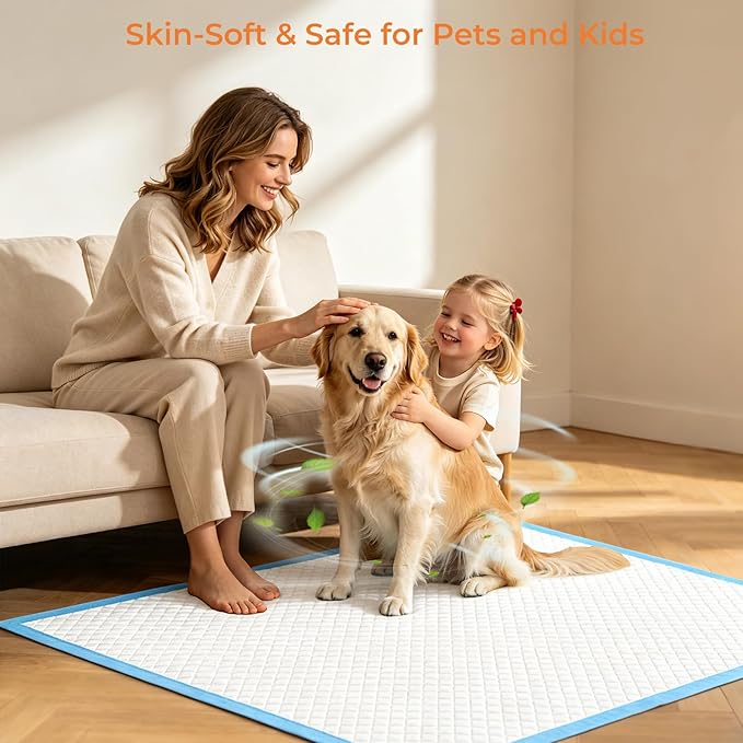 URPOWER Extra Large Dog Pee Pads 36"x 36" 40 Count, 4XL Super Absorbent Puppy Pads Disposable Potty Training Pads for Dogs & Cats, Leak-Proof Wee Wee Pads, Pet Pee Pads for Crate, Sofa