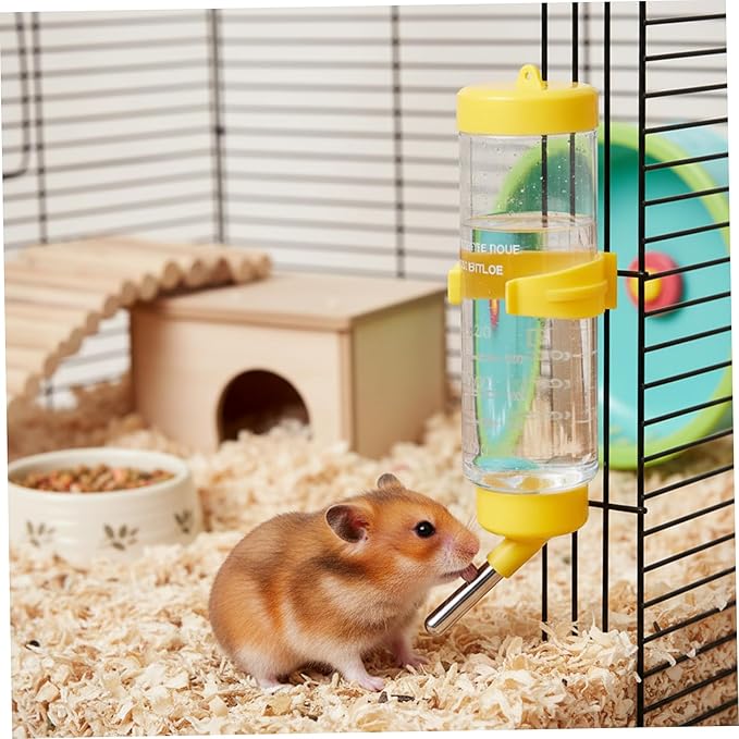 Guinea Pig Water Bottle Guinea Pig Water Bottle No Drip, 250ml Hamster, Leak-Proof Small Animal Dispenser for Cage, Rabbit, Rat, Chinchilla