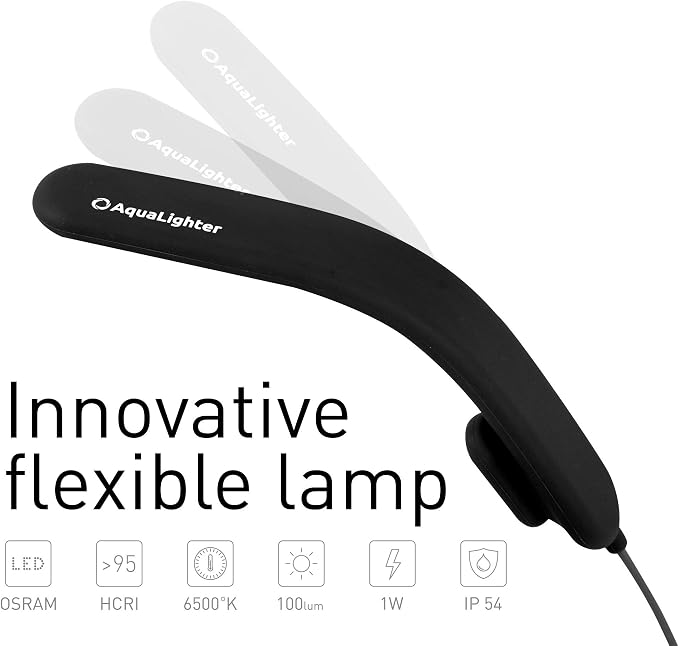 Clip On Fish Tank Light LED Flexible Aquarium Lamp for Plants | Plants & Fish Aquarium Lighting, Full Spectrum Grow Lamp, Easy Install, Safe Durable Waterproof for Freshwater, Saltwater