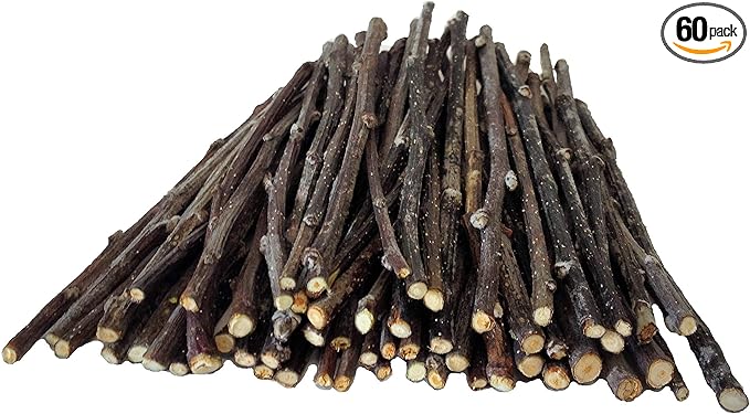 60 Apple Skinny CHEW Twigs for Small Animals