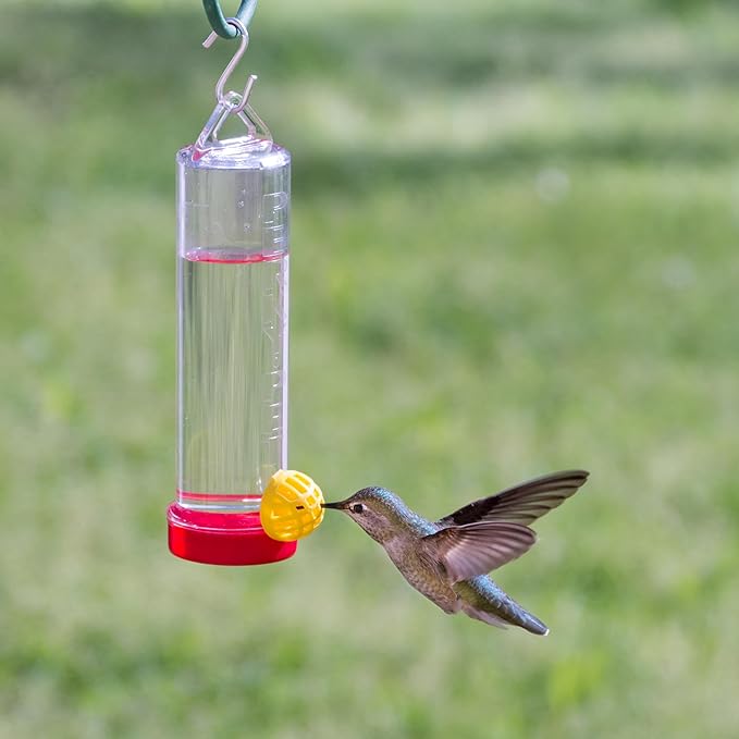 Perky-Pet Planter Box Plastic Hummingbird Feeder with Hanging Rod, 3 Fl Oz Capacity - Humming bird Feeder for Outdoors, 215P