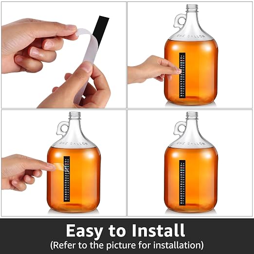 Brewing Thermometer Strip Adhesive Strip Aquarium Thermometer 6pcs | Fish Tank Thermometer, Temperature Test Strip Thermometer Sticker for Fish Tank/Kombucha/Fermentation Jar 39 to 97℉/4 to 36℃
